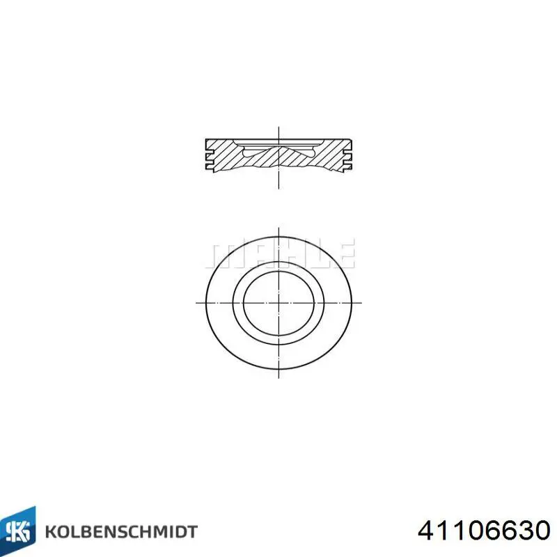 Pistón completo para 1 cilindro, segunda reparación (+0,50 mm) Kolbenschmidt 41106630 precio, desde 144,38 EUR