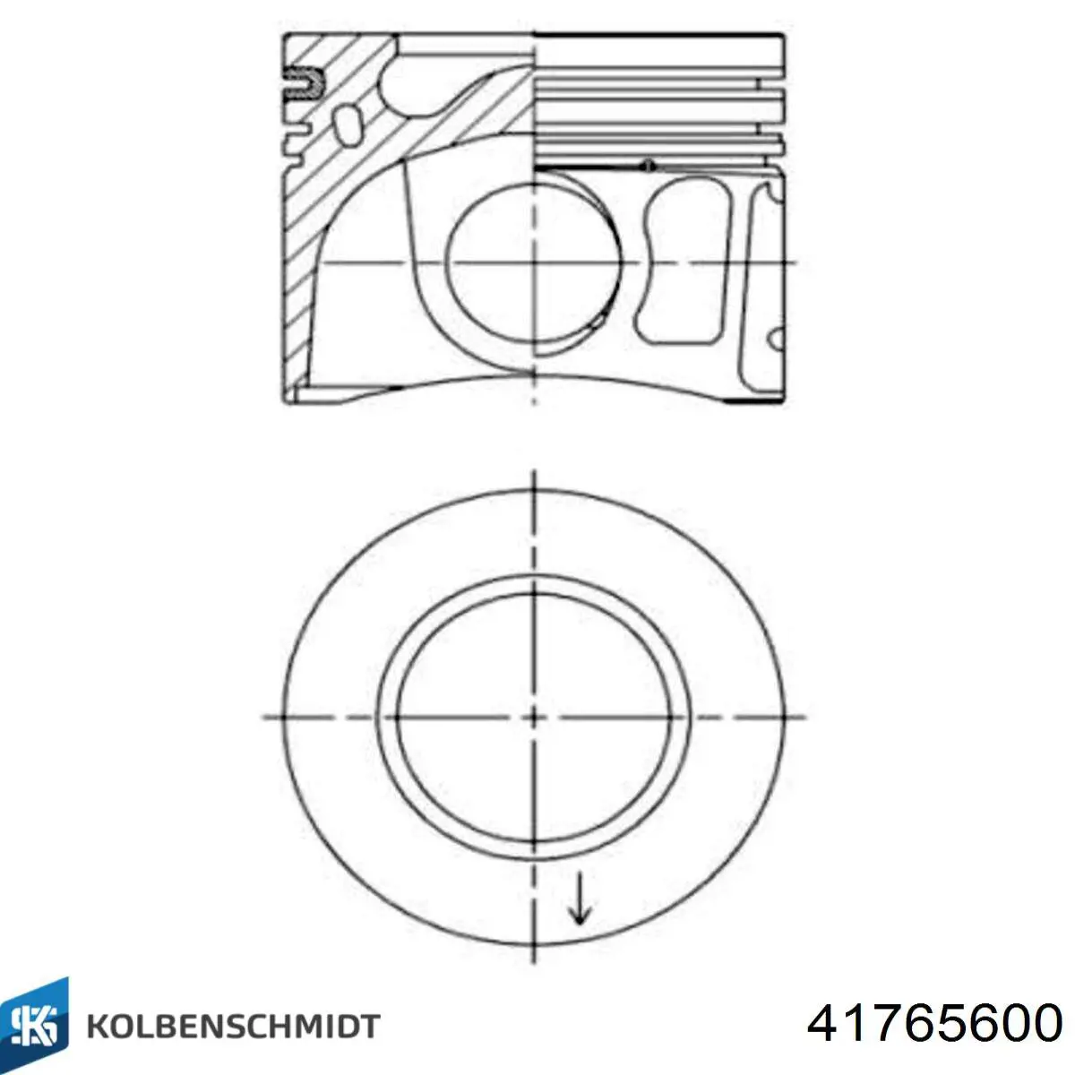 9800484580 Peugeot/Citroen pistón completo para 1 cilindro, std