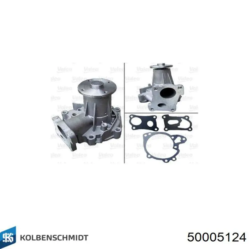 Bomba de agua 50005124 Kolbenschmidt