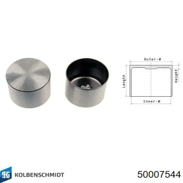 Comprar 50007544 Kolbenschmidt Taqués hidráulicos