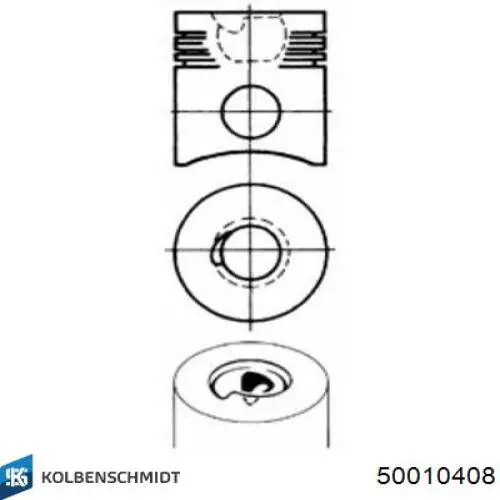 Juego de anillos de pistón para 1 cilindro, STD Kolbenschmidt 50010408 precio, desde 14,01 EUR