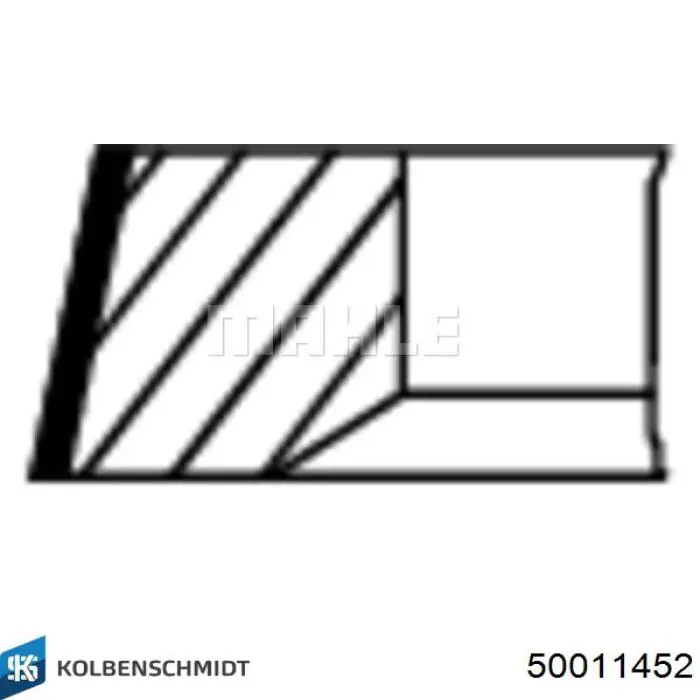 50011452 Kolbenschmidt juego de aros de pistón para 1 cilindro, std