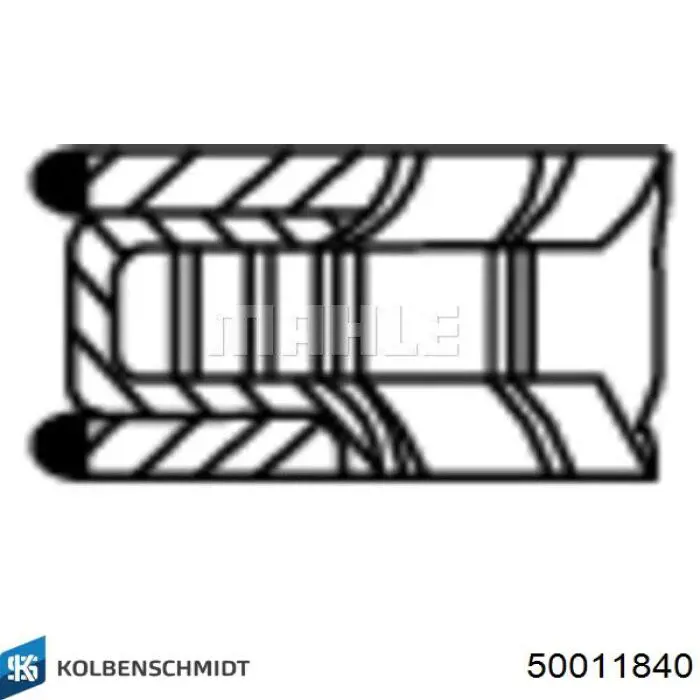 50011840 Kolbenschmidt juego de aros de pistón para 1 cilindro, std