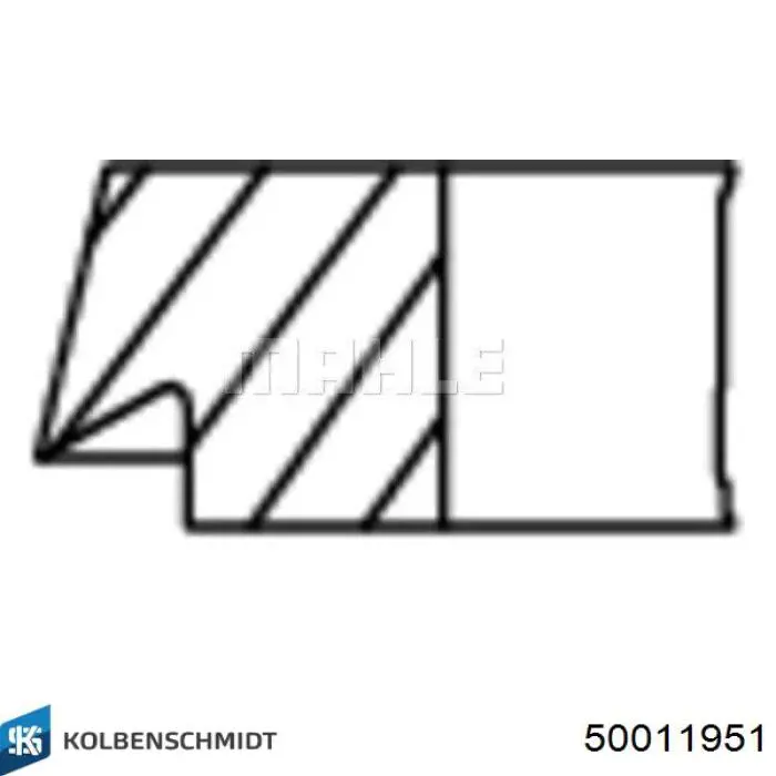 50011951 Kolbenschmidt juego de aros de pistón para 1 cilindro, std