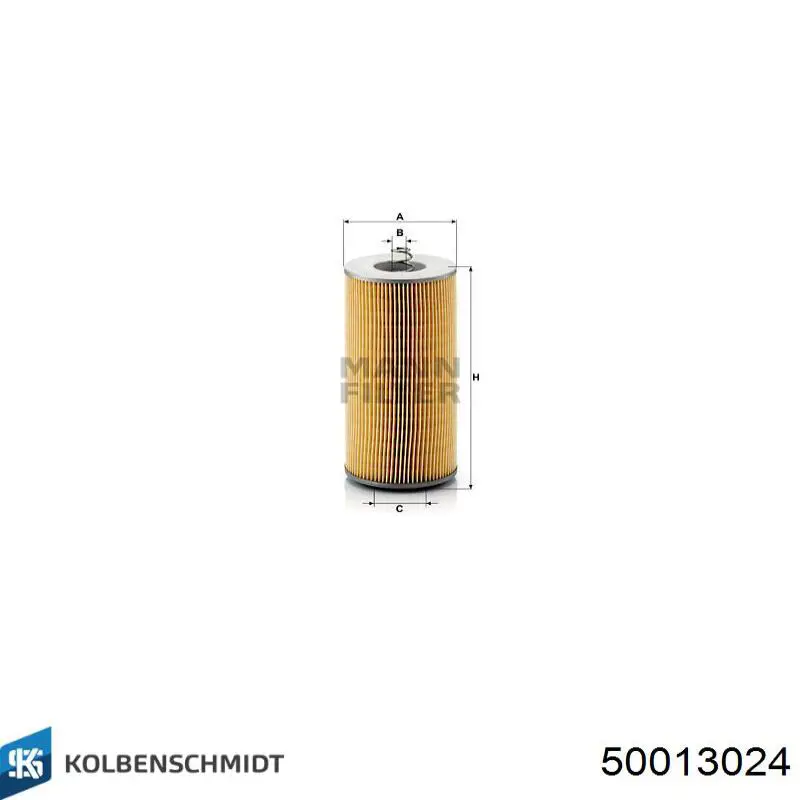 50013024 Kolbenschmidt Filtro aceite