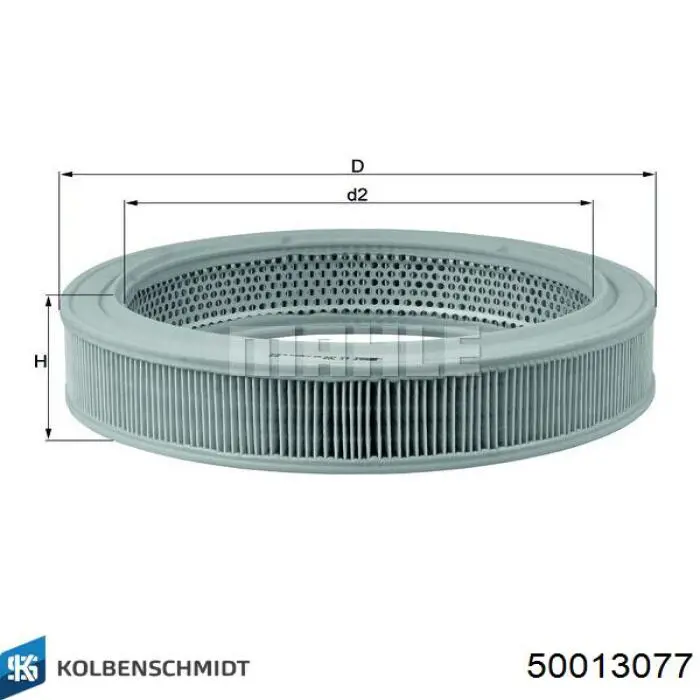 50013077 Kolbenschmidt filtro de aire