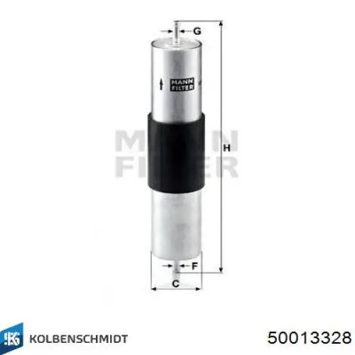 50013328 Kolbenschmidt filtro combustible