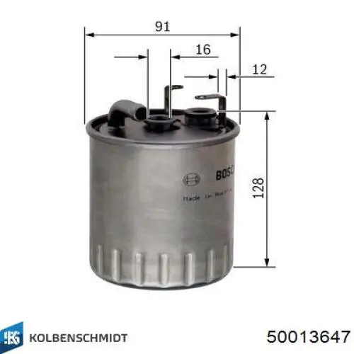 Filtro combustible Kolbenschmidt 50013647 precio, desde 12,90 EUR