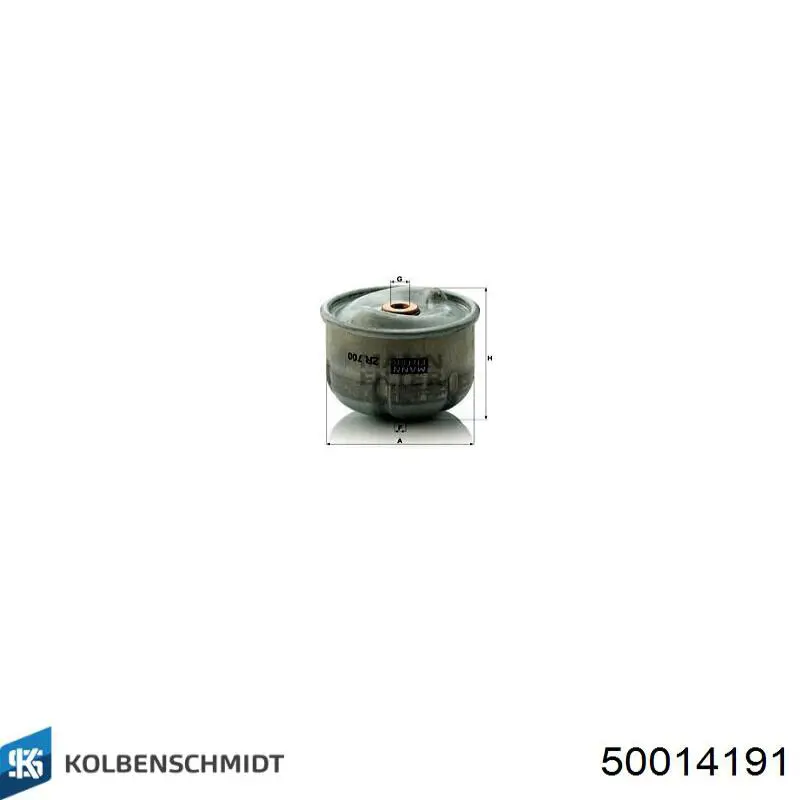 50014191 Kolbenschmidt filtro de aceite