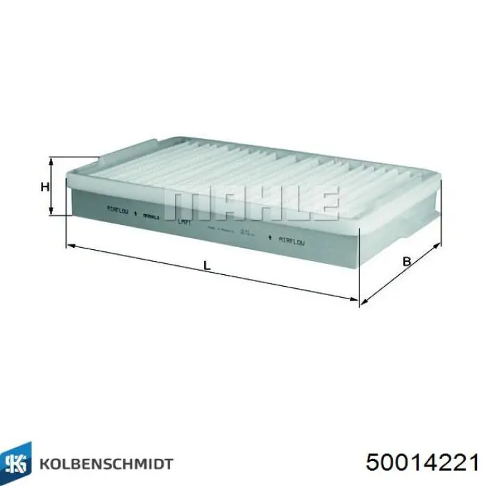 50014221 Kolbenschmidt filtro de habitáculo