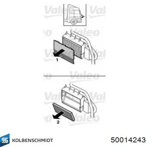 50014243 Kolbenschmidt filtro de habitáculo