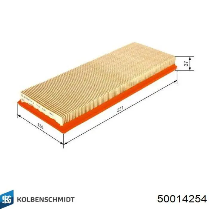 50014254 Kolbenschmidt filtro de habitáculo