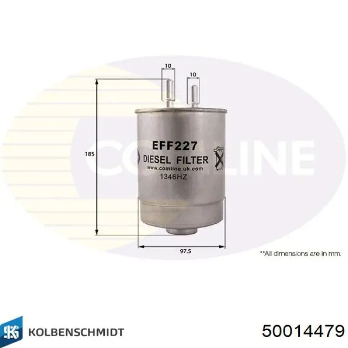 Filtro combustible Kolbenschmidt 50014479 precio, desde 25,15 EUR