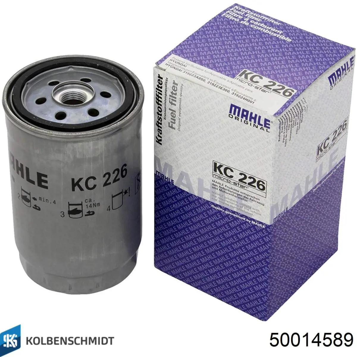 Filtro de combustible 50014589 Kolbenschmidt