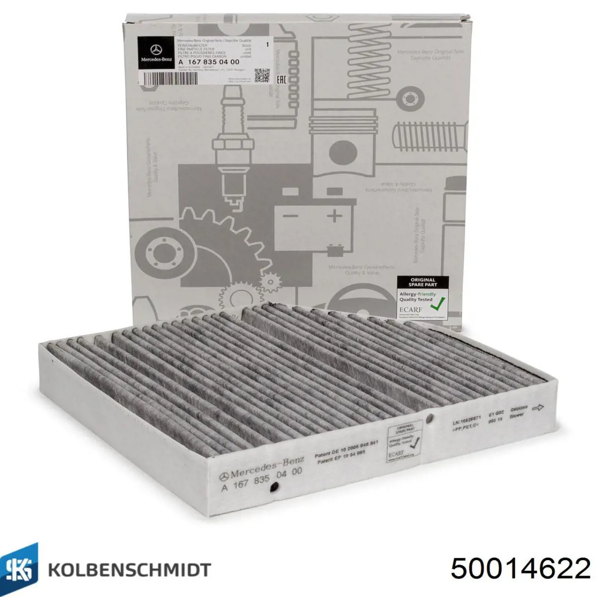 Comprar 50014622 Kolbenschmidt Filtro de aire del habitáculo