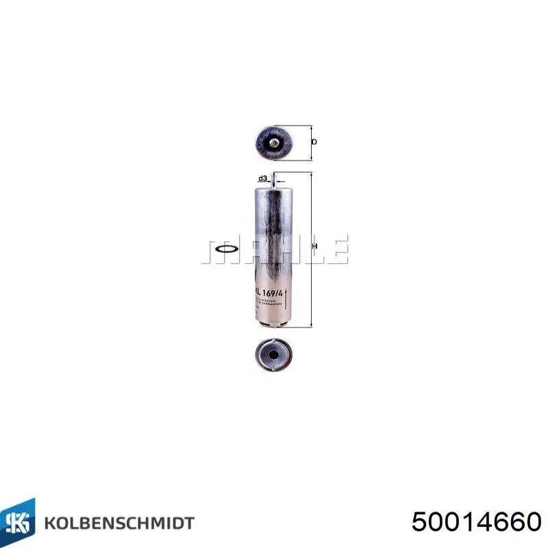 Comprar 50014660 Kolbenschmidt Filtro diesel