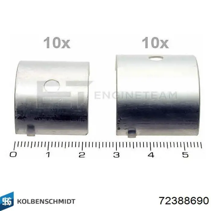 72388690 Kolbenschmidt Cojinete del eje de equilibrado