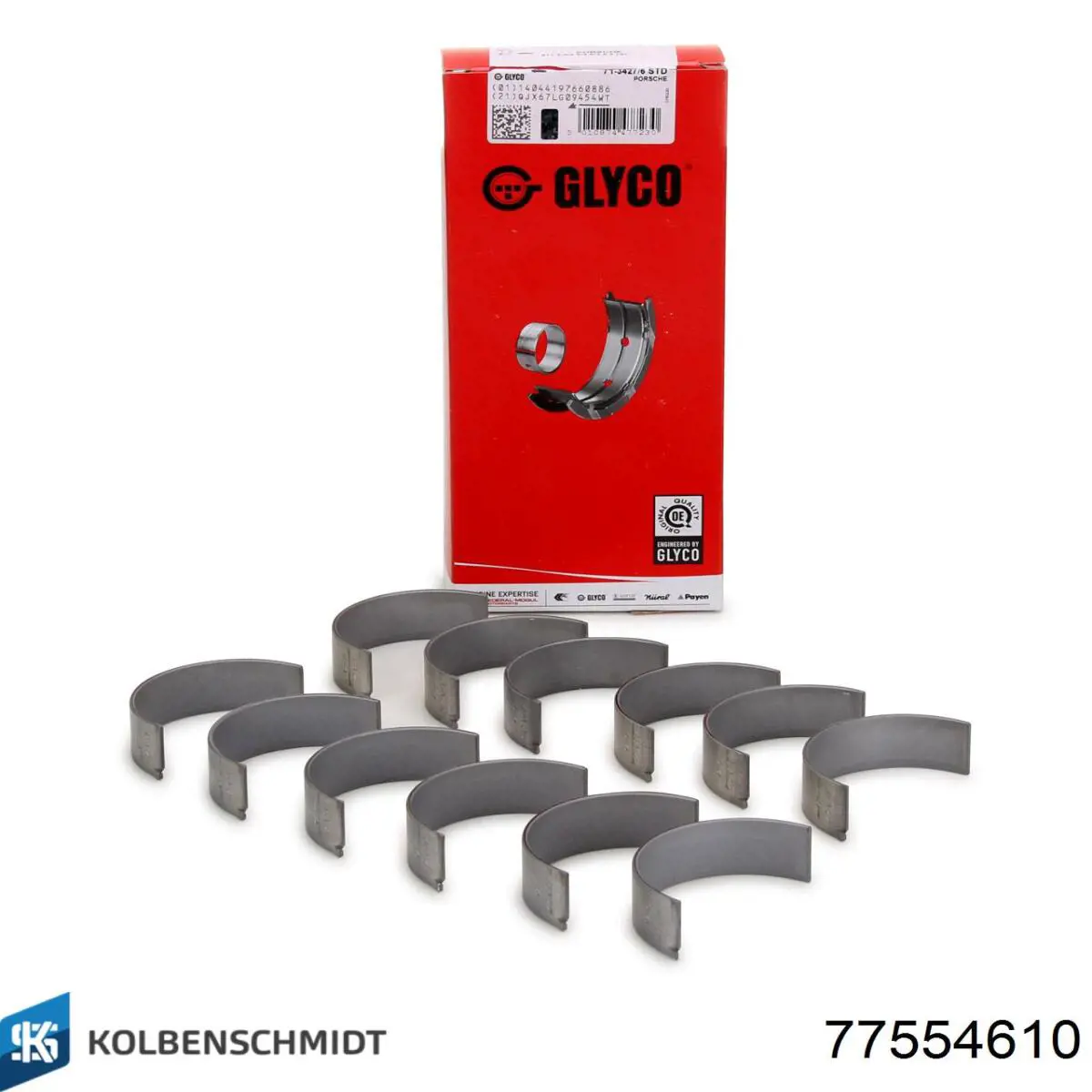 77554610 Kolbenschmidt Juego de cojinetes de biela, cota de reparación (+0,25 mm)