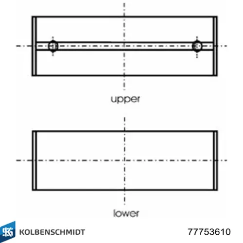 Comprar 77753610 Kolbenschmidt Juego de cojinetes de cigüeñal, cota de reparación (+0,25 mm)