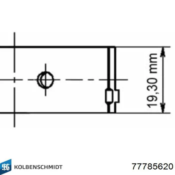 77785620 Kolbenschmidt juego de cojinetes de biela, cota de reparación +0,50 mm