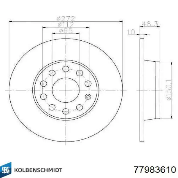 Juego de cojinetes de cigüeñal, cota de reparación (+0,25 mm) Kolbenschmidt 77983610 precio, desde 34,29 EUR