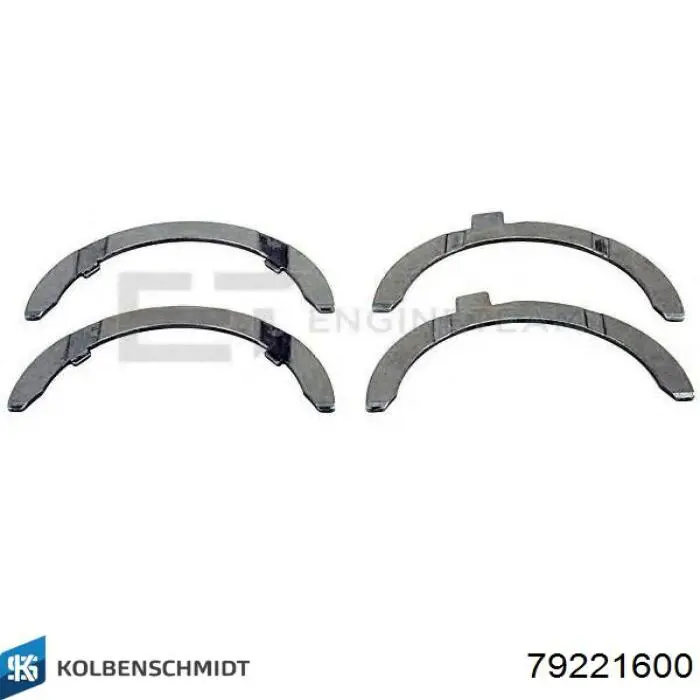 79221600 Kolbenschmidt Kit de discos distanciador, cigüeñal, STD.