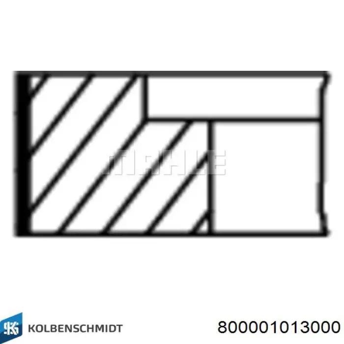 Comprar 800001013000 Kolbenschmidt Aros de pistón para 1 cilindro, STD