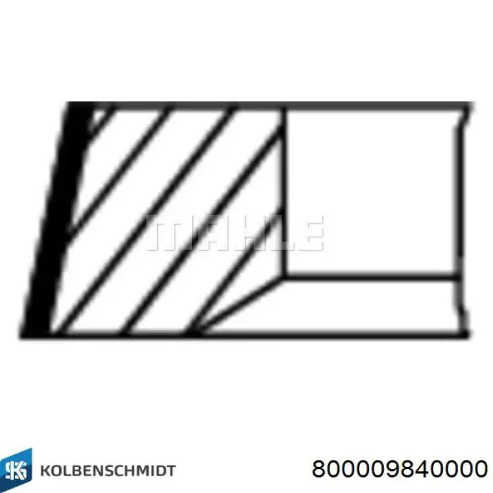 800009840000 Kolbenschmidt juego de aros de pistón, motor, std