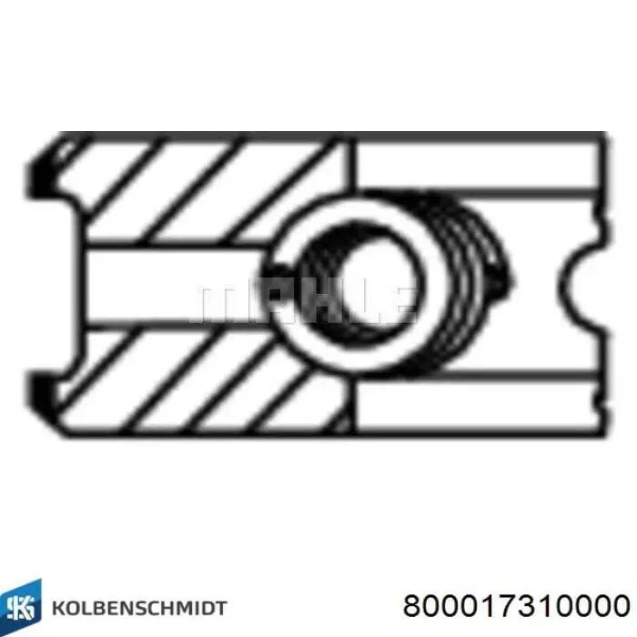 800017310000 Kolbenschmidt juego de aros de pistón para 1 cilindro, std