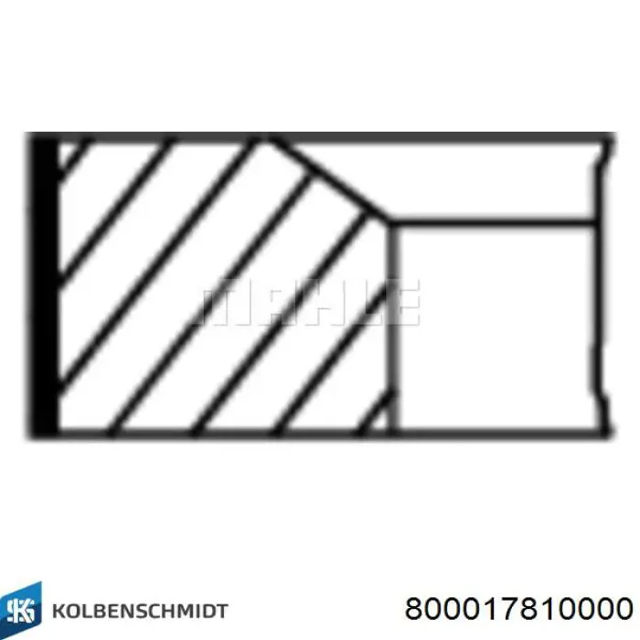 800017810000 Kolbenschmidt Juego de anillos de pistón para 1 cilindro, STD