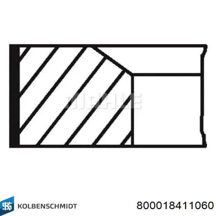 Comprar 800018411060 Kolbenschmidt Juego de aros de pistón para 1 cilindro, sobremedida (+0,65 mm)