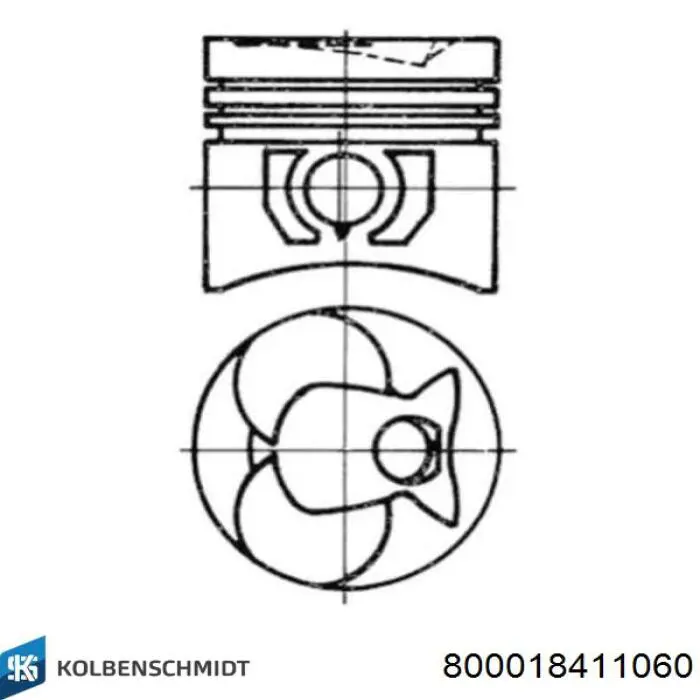 Juego de aros de pistón para 1 cilindro, cota de reparación +0,65 mm para Mercedes Bus 207-310 (602)
