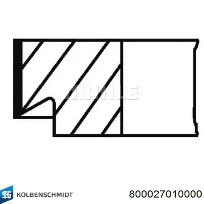 800027010000 Kolbenschmidt juego de aros de pistón para 1 cilindro, std