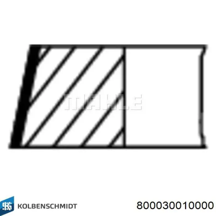 800030010000 Kolbenschmidt Juego de anillos de pistón para 1 cilindro, STD