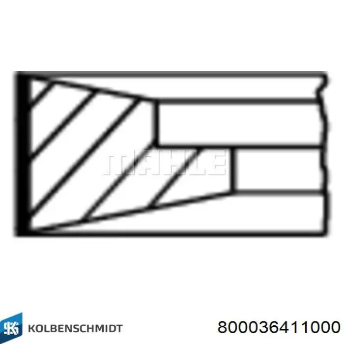 800036411000 Kolbenschmidt juego de aros de pistón para 1 cilindro, std