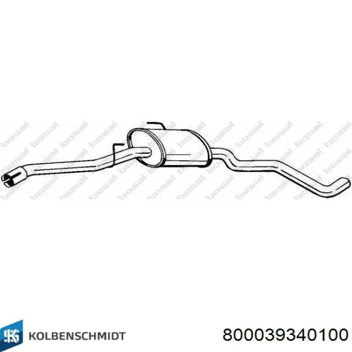 800039340100 Kolbenschmidt juego de aros de pistón de motor, cota de reparación +1,00 mm