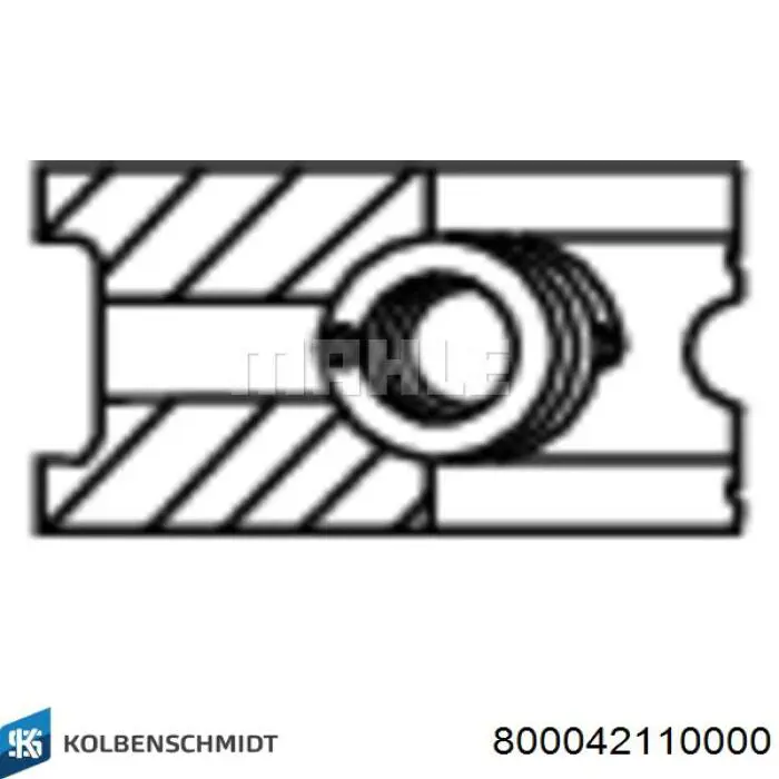 Comprar 800042110000 Kolbenschmidt Aros de pistón para 1 cilindro, STD