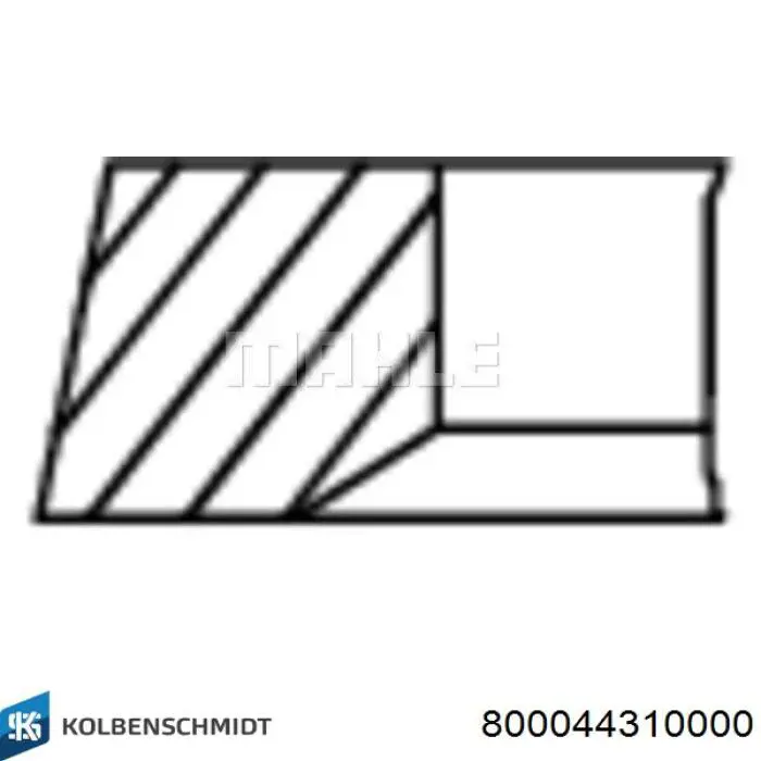 800044310000 Kolbenschmidt juego de aros de pistón para 1 cilindro, std