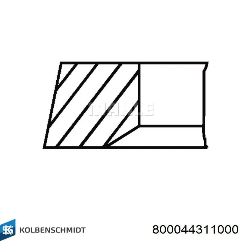 800044311000 Kolbenschmidt juego de aros de pistón para 1 cilindro, std