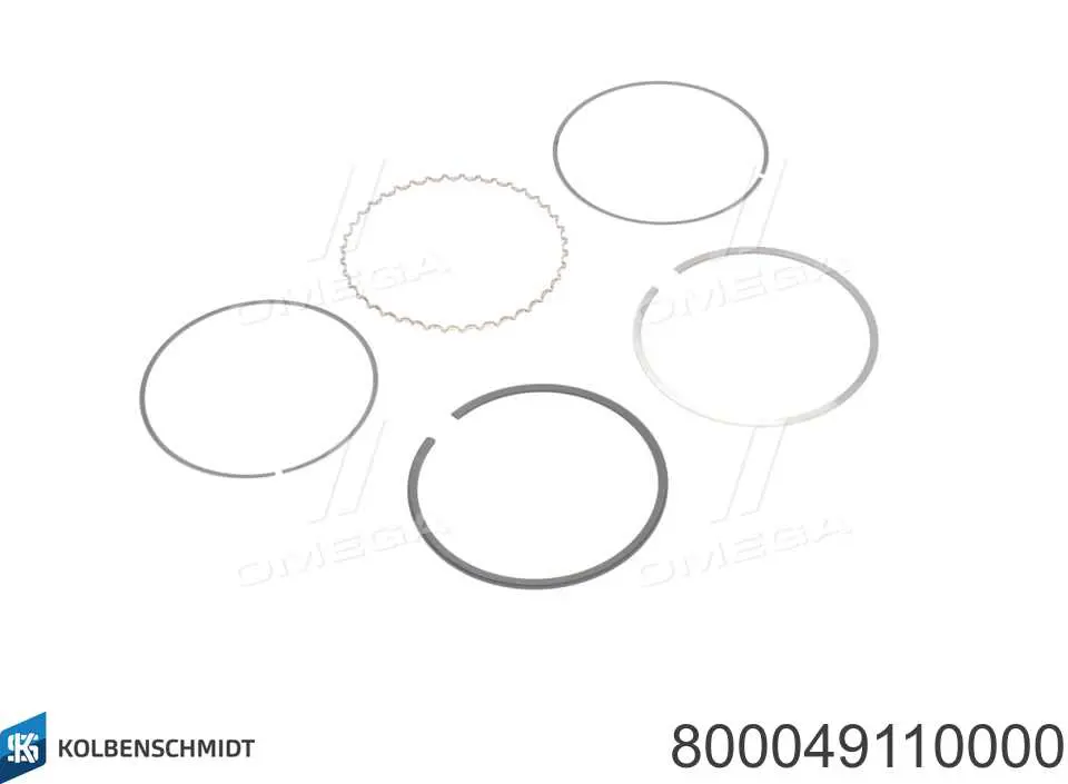 800049110000 Kolbenschmidt Juego de anillos de pistón para 1 cilindro, STD