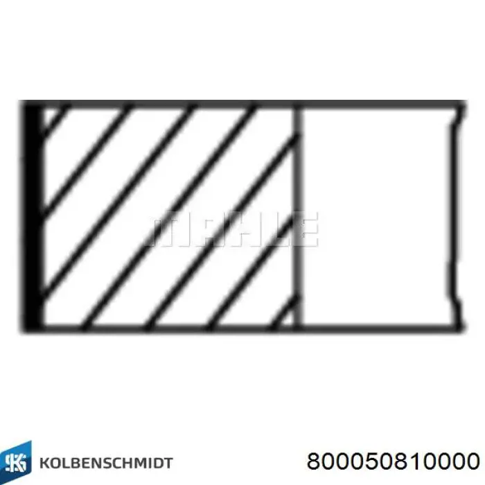 800050810000 Kolbenschmidt Juego de anillos de pistón para 1 cilindro, STD