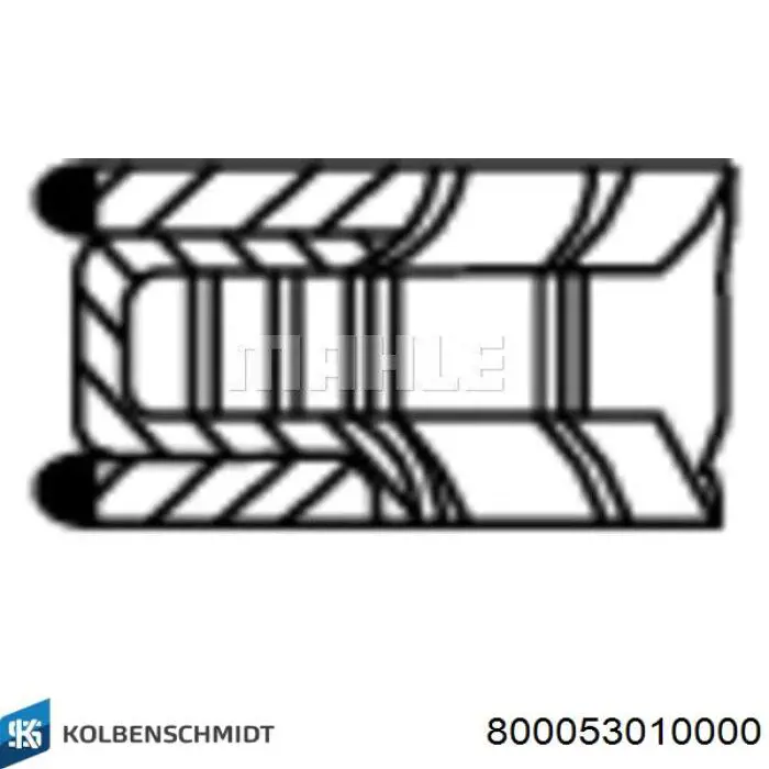 800053010000 Kolbenschmidt juego de aros de pistón para 1 cilindro, std