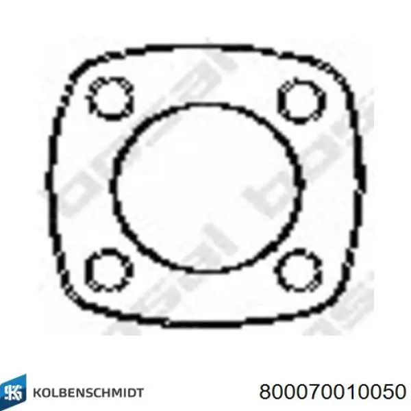 800070010050 Kolbenschmidt juego de aros de pistón para 1 cilindro, cota de reparación +0,50 mm