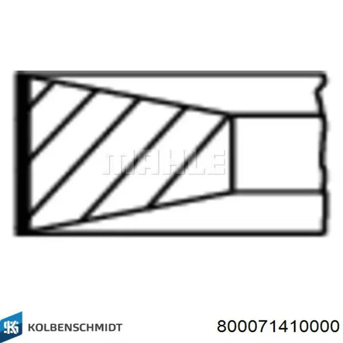 Comprar 800071410000 Kolbenschmidt Aros de pistón para 1 cilindro, STD