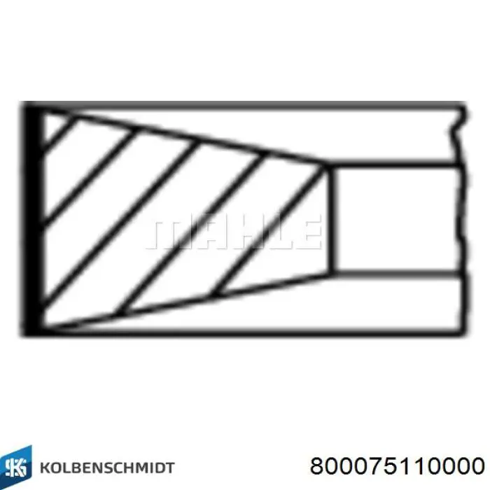 800075110000 Kolbenschmidt juego de aros de pistón para 1 cilindro, std