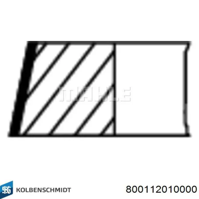 Aros de pistón para 1 cilindro, STD 792071004 SM