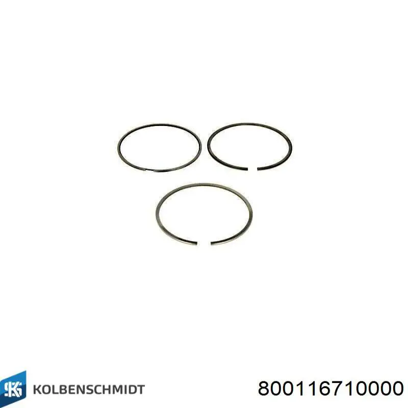 Aros de pistón para 1 cilindro, STD 120035000800 NE/NPR