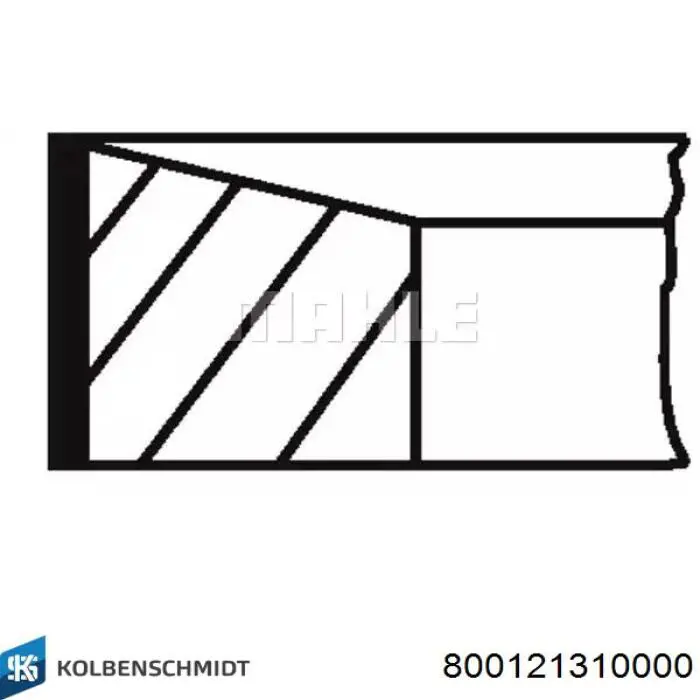 800121310000 Kolbenschmidt juego de aros de pistón para 1 cilindro, std