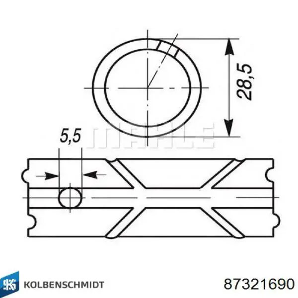 87321690 Kolbenschmidt Buje de biela