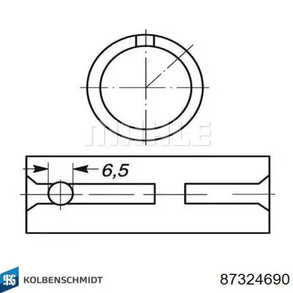 87324690 Kolbenschmidt Buje de biela